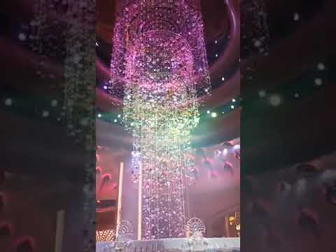 Indoor Fountain meets the spectacular #chandelier #hotel #travel #macau #yearofme