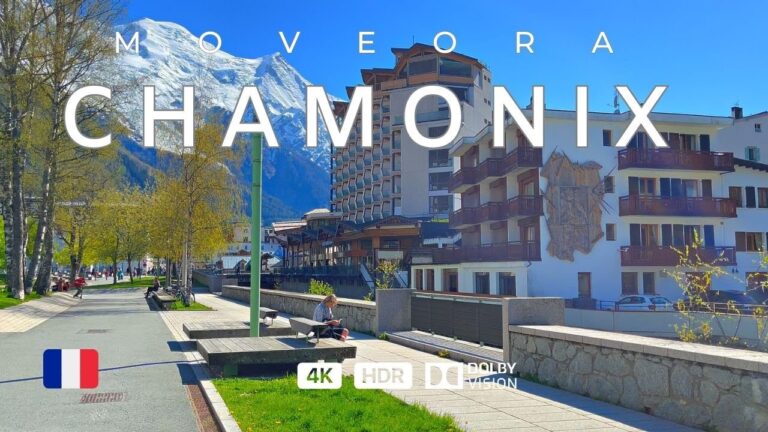 Chamonix, France 🇫🇷 Most Spectacular Town at Mont Blanc  ☀️ 2023 4k HDR 60fps Walking Tour (▸53min)