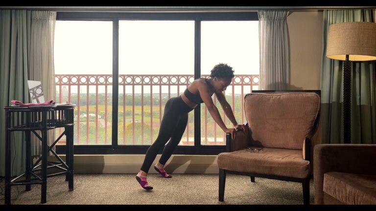 Hotel Travel workout by 1day fit and fitslay.com