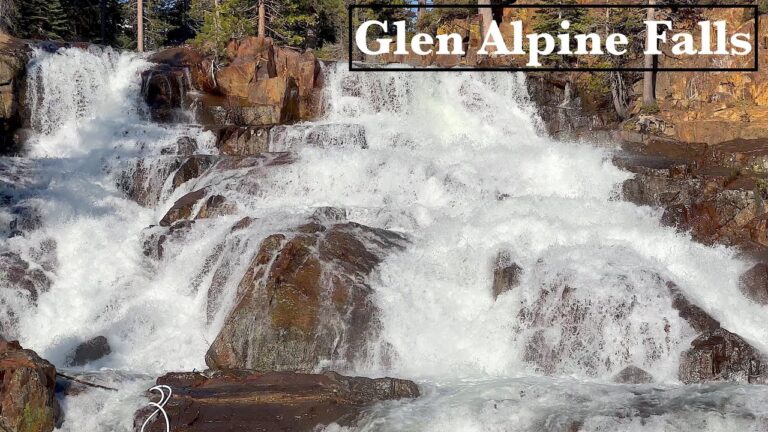 Lake Tahoe Waterfalls are IMPRESSIVE after the historic Snowfall. Glen Alpine Falls. 5/27/23.