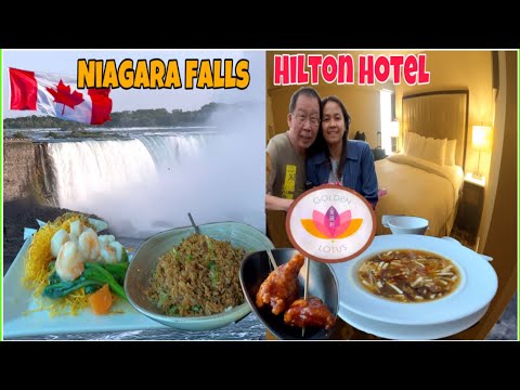HILTON HOTEL ROOM TOUR/NIAGARA FALLS VIEW/GOLDEN LOTUS CUISINE #2023 #canada #hilton #hotel #tour
