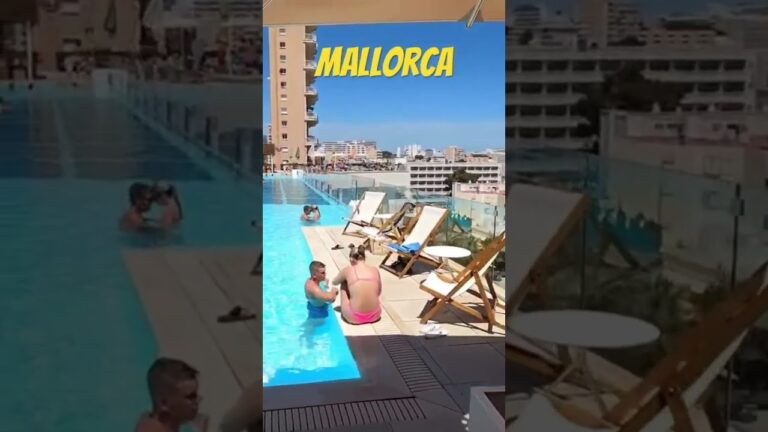 Mallorca Meliá Calvia INNSiDE hotel ✨☀️🏖🇪🇸 Glass bottom rooftop pool ✨ #shorts #mallorca #travel
