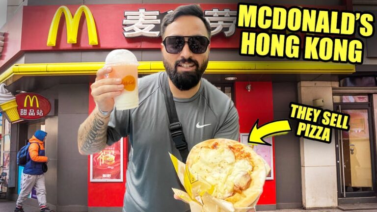 McDonald’s in Hong Kong is NOT like in America 🇭🇰 (Pizza & Mashed Potatoes)