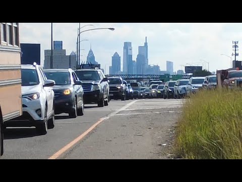 WORST TRAFFIC IN AMERICA- PHILADELPHIA DAYS AFTER THE I 95 COLLAPSE