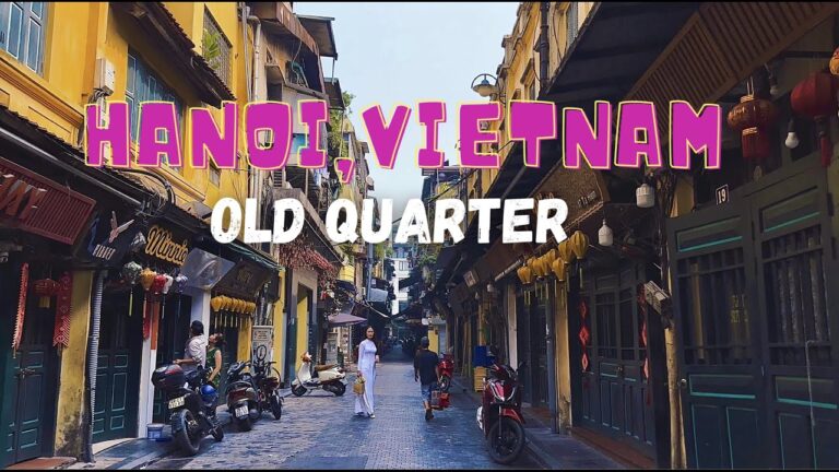 Vietnam, Hanoi Old Quarter City Walk 4K – Summer 2023
