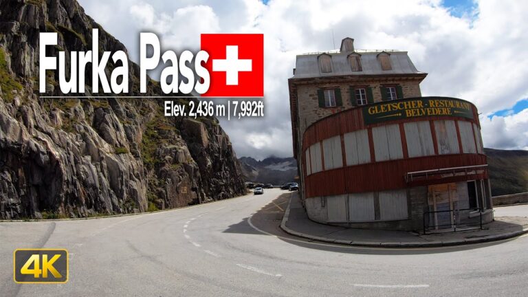 Furka Pass, Switzerland – Scenic drive across the Furkapass driving from Gletsch to Andermatt 🇨🇭