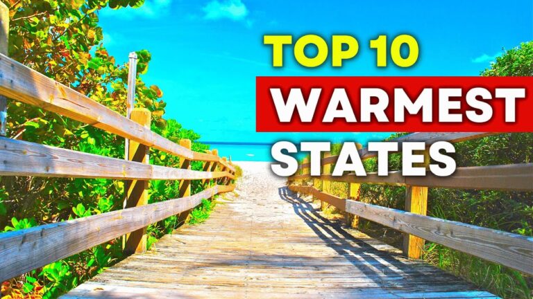 Top 10 WARMEST States to Live in America 🔥 Travel Video