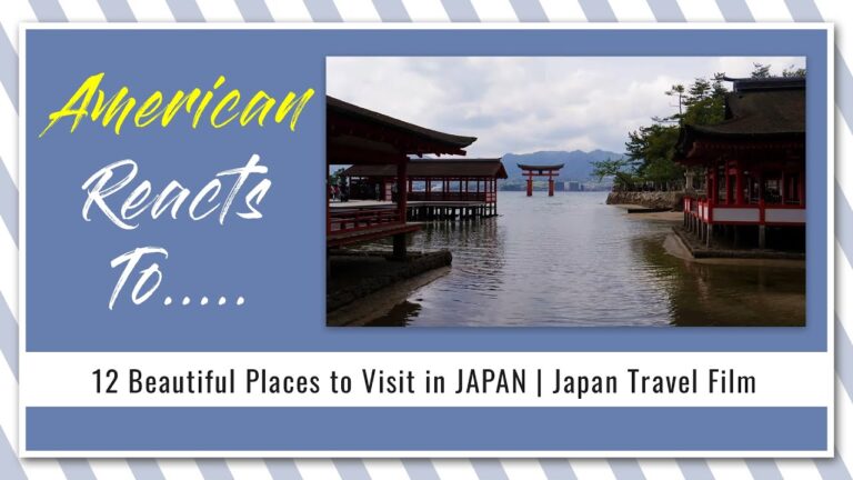 American Reacts To 12 Beautiful Places to Visit in JAPAN | Japan Travel Film | V494