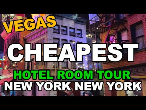Vegas Hotel Room Tour: Cheapest Room I got at the New York New York Casino. Bonus: TWA Hotel Tour.