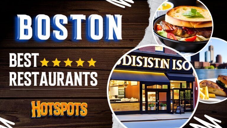 TOP 10 RESTAURANTS in BOSTON , Best Food spots in Boston 2023