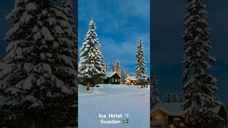 Ice Hotel, Sweden 🇸🇪 #trendingshorts #youtubeshorts #viralreels #viralvideo #viralshorts #travel