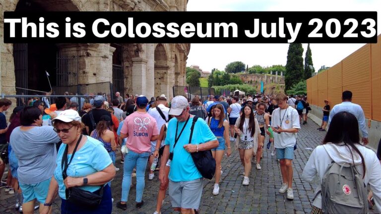 Rome Italy, Here’s the situation at the Colosseum in July 2023
