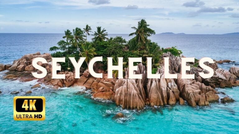Seychelles Relaxing, Travel, Meditation Music Video 4K UHD.