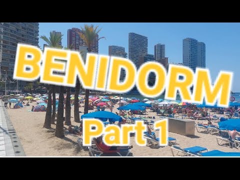 FIRST EVER trip to BENIDORM!!! TRAVEL DAY, HOTEL and MEGA BUSY beach front walk to the OLD TOWN.