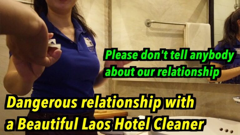Dangerous relationship with a cute cleaner at a hotel in Laos, I gave her money to keep it secret