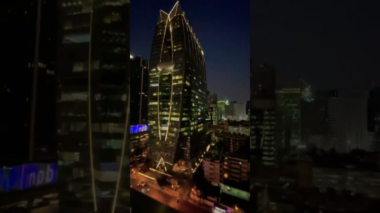 Bangkok hotel room view |Grande Centre point ploenchit #shorts #travel #bangkok #shortsvideo #viral