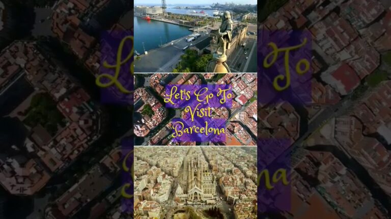 Let’s Go To Visit Barcelona Famous for its stunning architecture, food, and beaches #shorts
