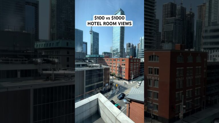 $100 vs $1000 Hotel Room Views #hotel #travel #financialfreedom