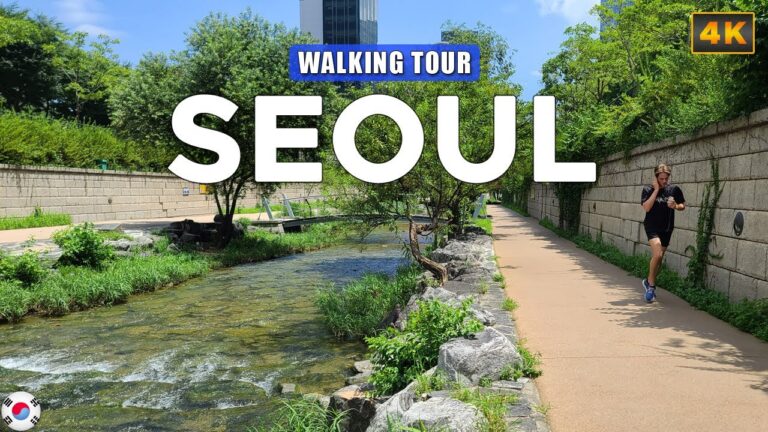Seoul KOREA – Cheonggyecheon Stream & Sewoon Plaza Sky-deck Walkway