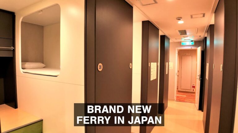 Trying a New Capsule Hotel Ferry in Japan | Yokosuka to Shinmoji