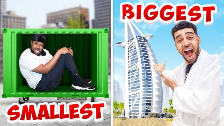 BIGGEST VS SMALLEST HOTEL CHALLENGE