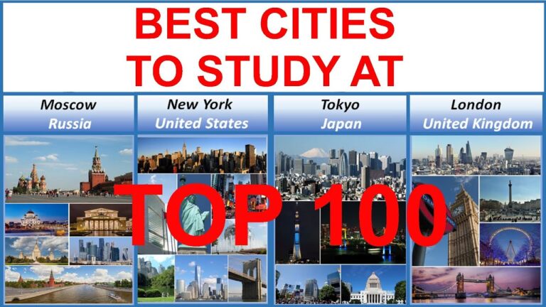 TOP 100 CITIES TO STUDY ABROAD in the universities