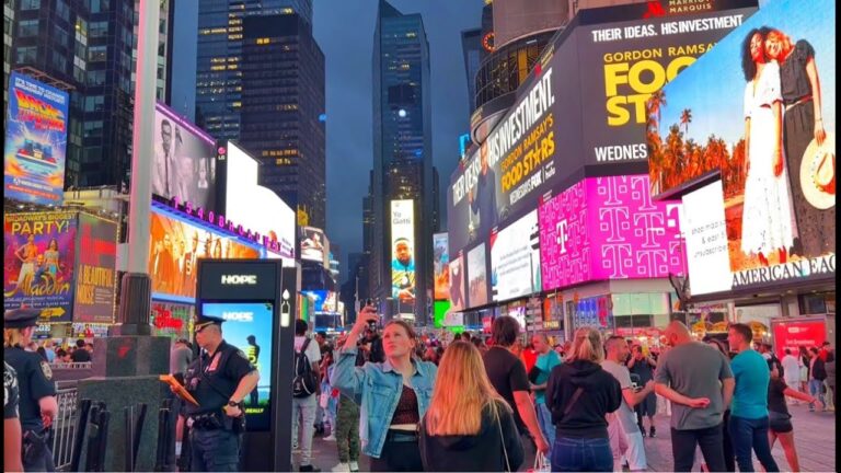 New York City LIVE Midtown Manhattan & Times Square Walking Tour (August 8, 2023)
