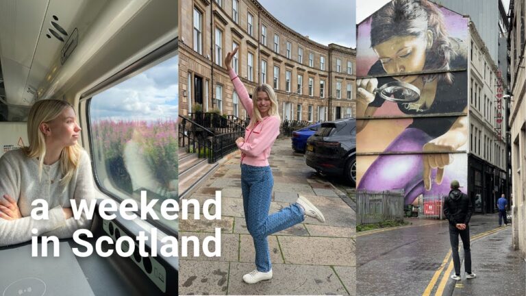 A weekend in Scotland | exploring Glasgow, slow travel & rainy-day activities (AD)