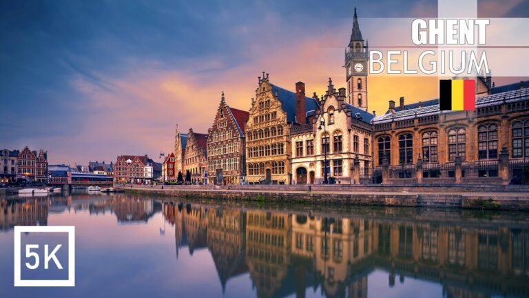 Charming Medieval City Of GHENT – 5K HDR Walking Tour (Big TV Quality) – Belgium