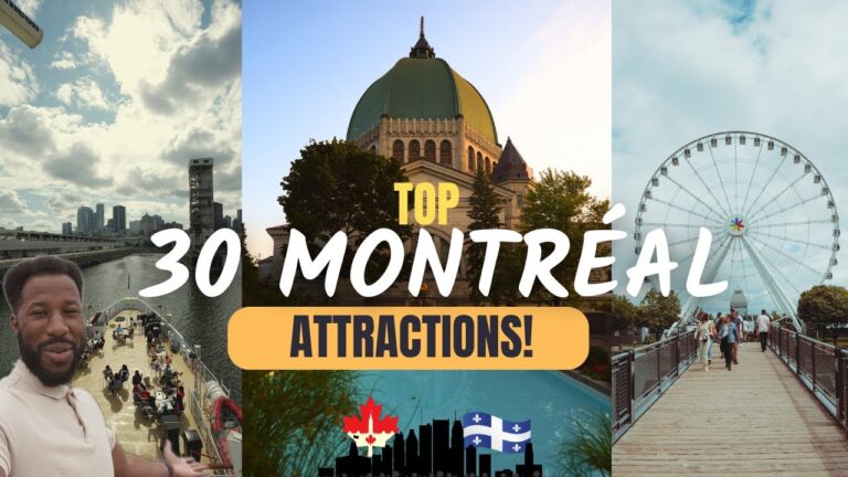 TOP 30 Montreal Attractions. What are the top things to do when visiting Montreal Quebec Canada