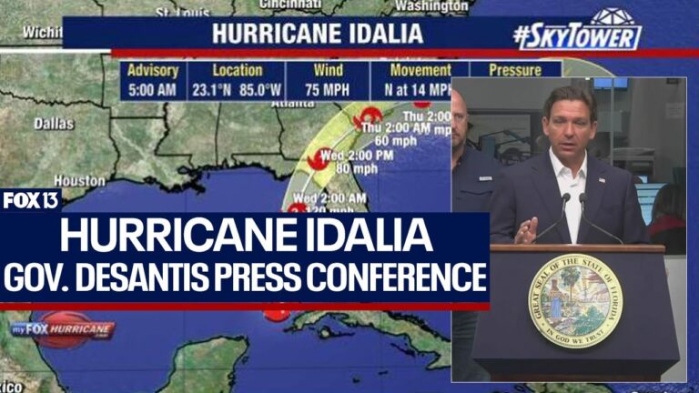 Governor Ron DeSantis Hurricane Idalia Press Conference