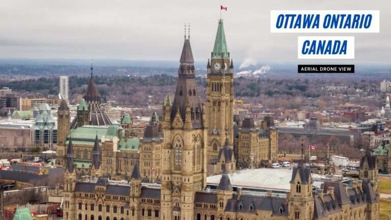 Ottawa Ontario Canada by Drone 4k  | Ottawa – Ontario – Canada | Aerial Drone Shots