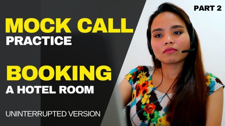 Mock Call Practice | Hotel Reservation | Short Version