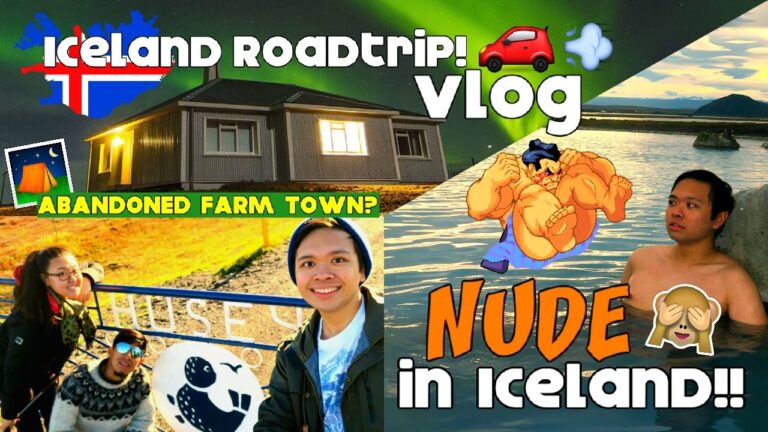 Iceland Vlog #4: NUDE LAGOON & ZOMBIE FARM TOWN? | Roadtrip Continues!