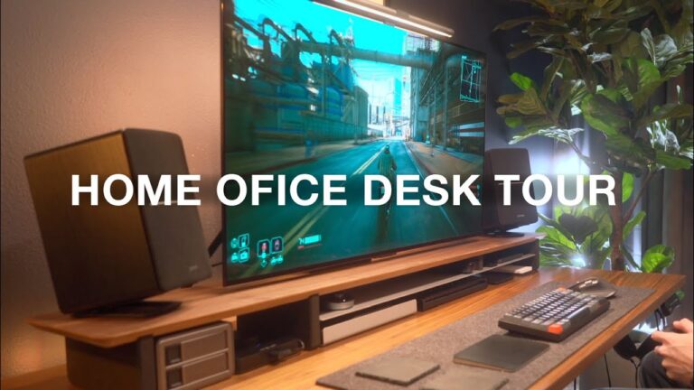The ULTIMATE Productivity & Gaming Desk Setup | 2023 Home Office Tour