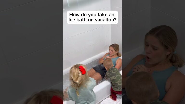 Sorry for using all the Ice 😬 #icebath #ice #icequeen #funny #coldplunge #hotel #vacation #travel