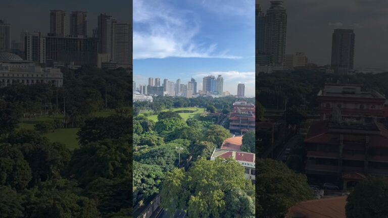 360 ° View of Manila from The Bayleaf Hotel 🇵🇭 #shorts #travel #manila #skyline