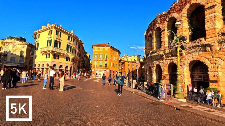 Verona in Italy – City of Romeo & Juliet – 5K HDR Walking Tour – Romantic Italian Cities