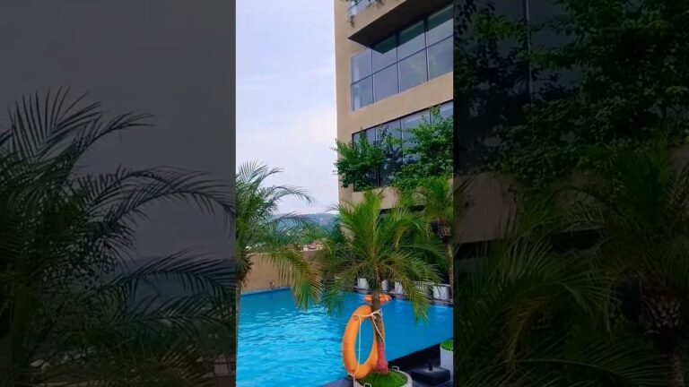view from the Hotel lily GUWAHATI #shorts #travel #northeastindia #swimmingpool