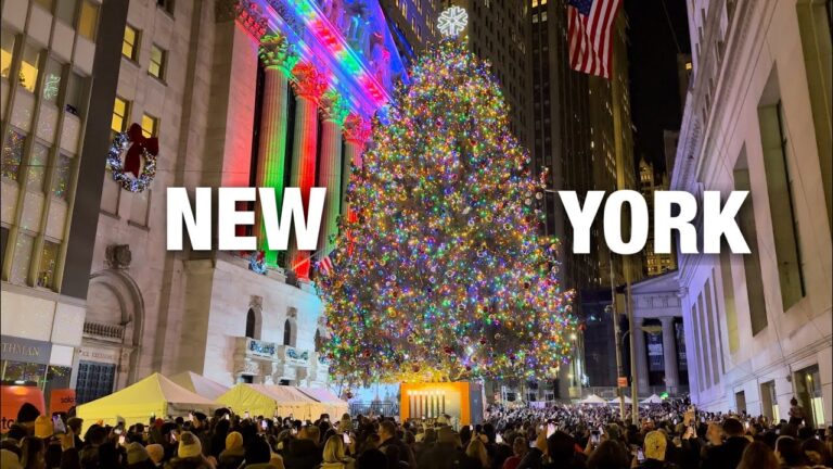 New York City LIVE NYSE Christmas Tree Lighting 2023