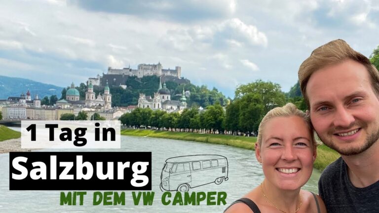 vw t4 camper / mit camper in Salzburg / Sightseeing in Salzburg / Campingdusche ausprobieren vanlife