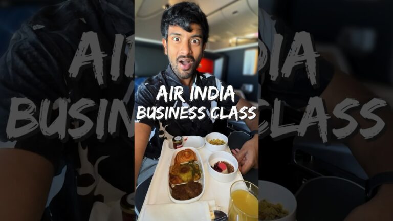 ALL NEW Air India Business Class Food! ✈️🍣🥗