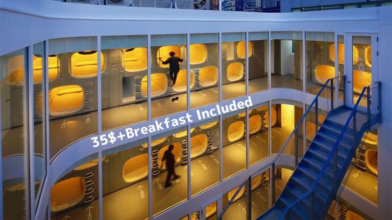 35$ Breakfast Included Luxury Capsule Hotel in Tokyo | Solo Travel Japan