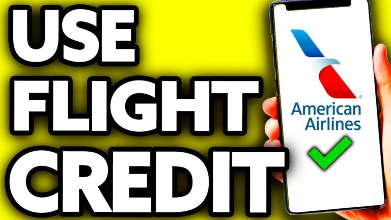 How To Use Flight Credit on American Airlines (Very Easy!)