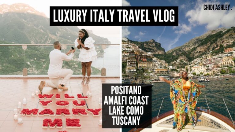 Italy Travel Vlog – I GOT ENGAGED! | Must stay Hotels In lake Como, Positano, Amalfi coast & Tuscany