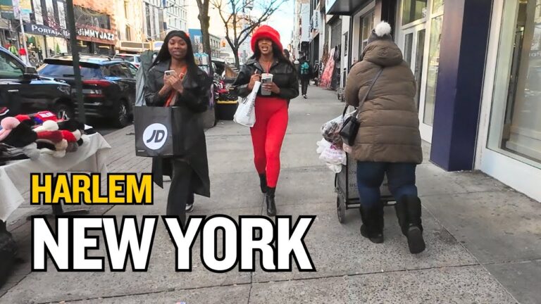 New York, Harlem | Winter Day – [4K] New York City walking tour