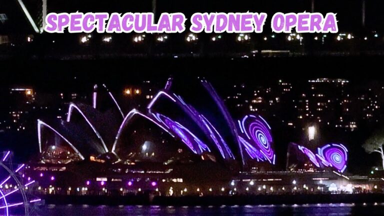 Experience the Spectacular Sydney Opera Night Light Show in 4K