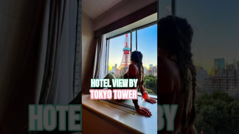 BEST AFFORDABLE HOTEL IN JAPAN BY TOKYO TOWER 🗼 🇯🇵 #hotel #travel #japan #tokyo #travelblogger