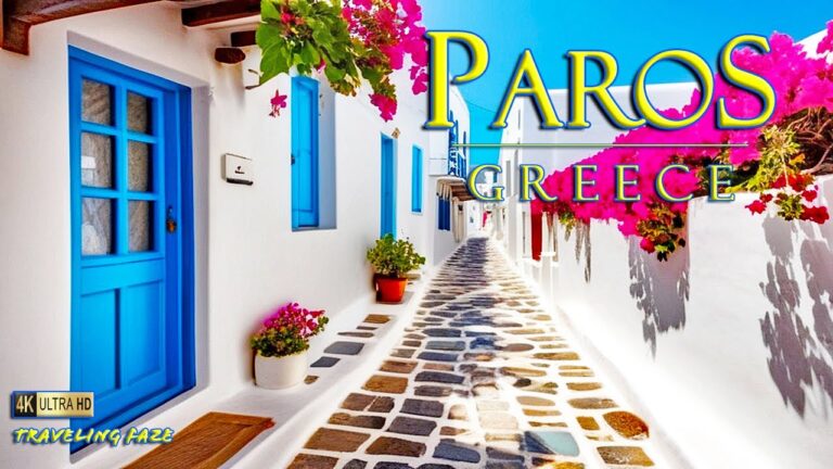 Paros, Greece 4K ~ Travel Guide (Relaxing Music)