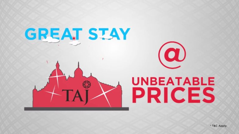 MakeMyTrip’s Cashless Travel Carnival – Taj Hotel Offer